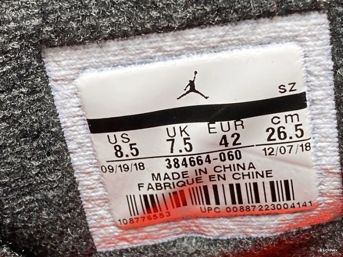 Rep MAX 6 Air Jordan Infrared OG Black 384664-060 Retro 0728